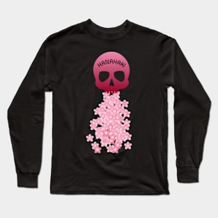 Hanahaki Flower Skull Long Sleeve T-Shirt